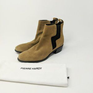 Pierre Hardy Gypsy Tan Suede Ankle Boots